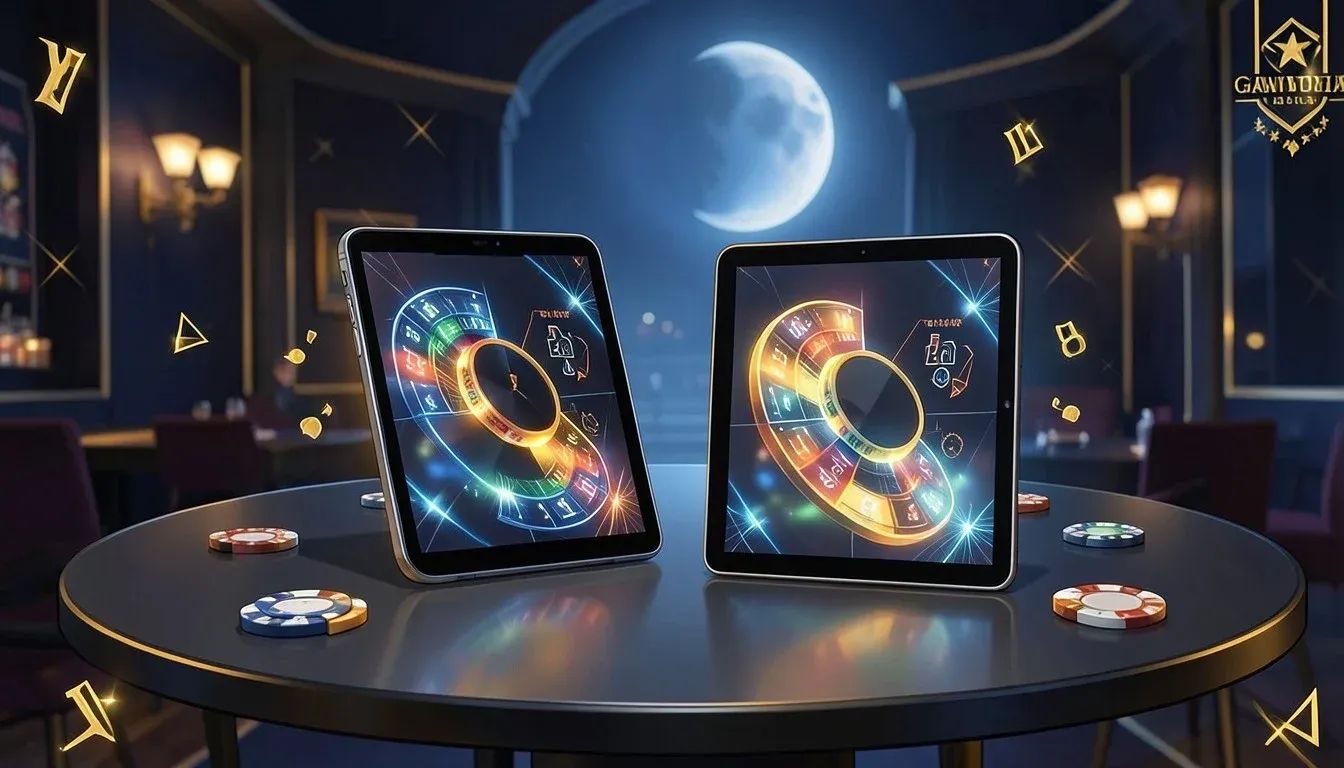 Wolf Winner running on a phone and a tablet